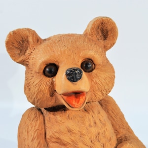 Mid Century 10.5&#39;&#39; Tall Brown  Bear Statue/Figurine