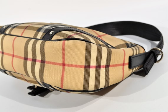 Burberry Nova Check Shoulder Bag Made in Italy /Vinta… - Gem