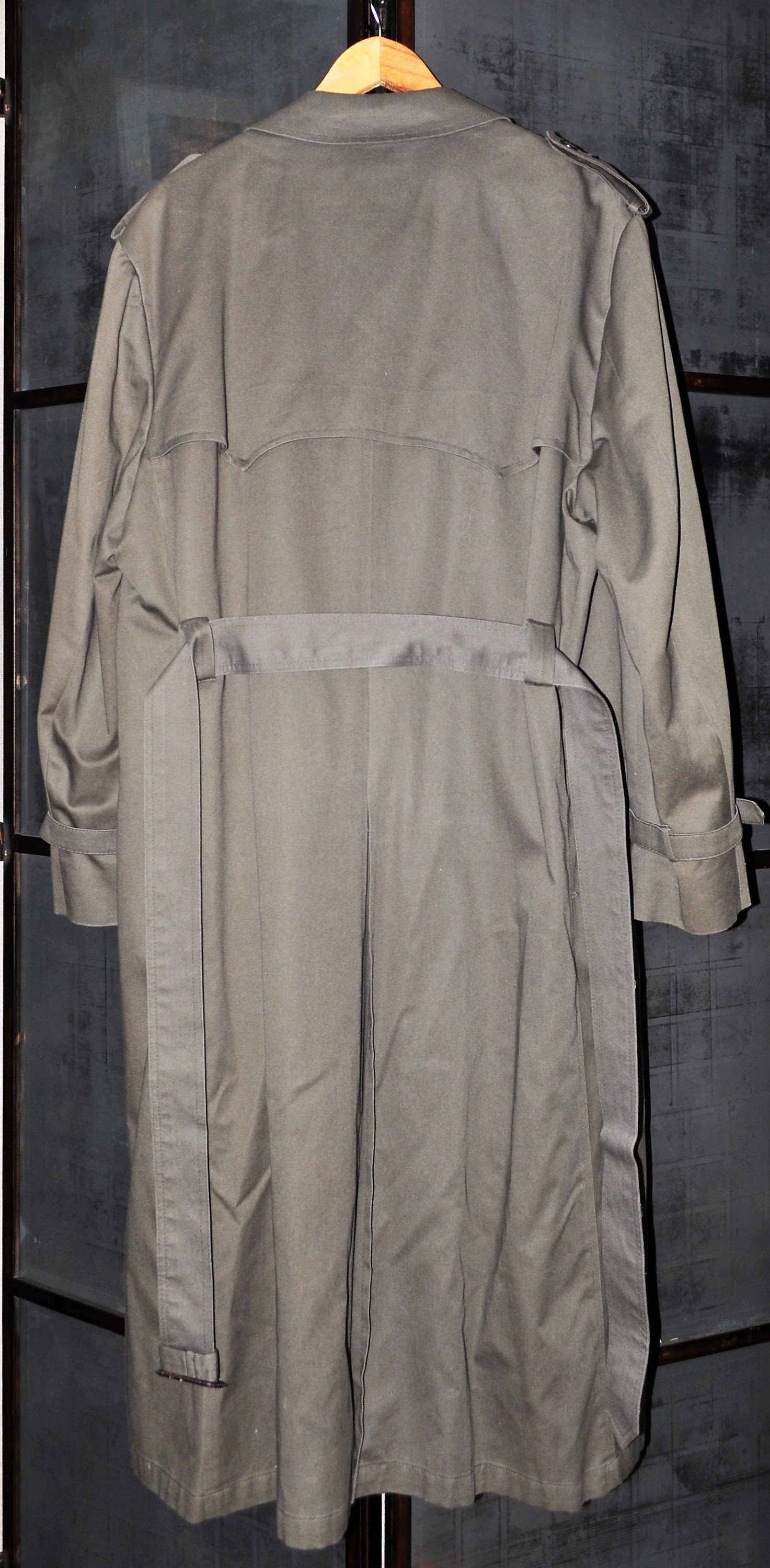 Christian Dior Monsieur Paris Size 44L Trench Coat Removable Wool Lining No  Belt
