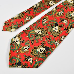 Disney Silk Tie /Balancine The  Disney Tie Works Silk Tie in Paisley & Mickey Mouse Design