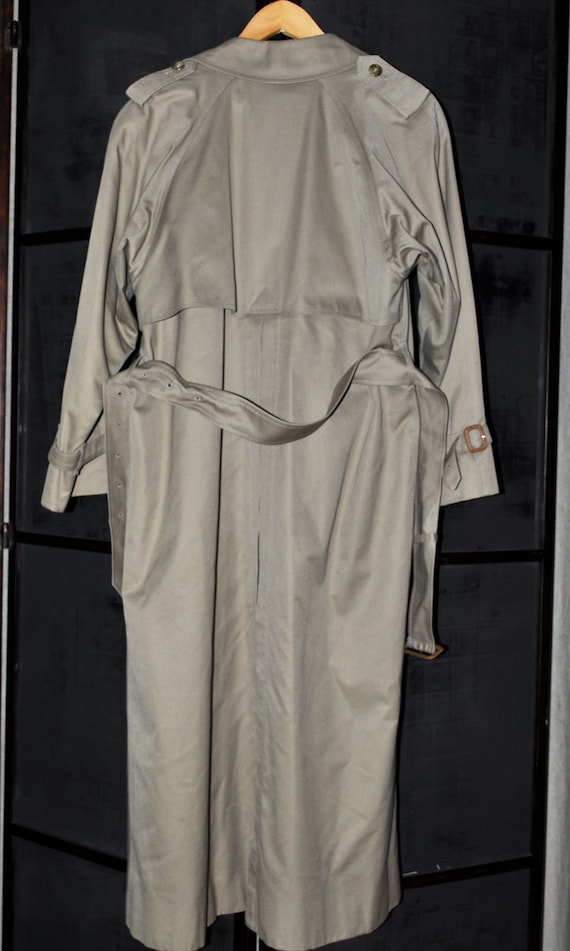 Burberry London Trench Coat size 6 X-Long Khaki N… - image 3