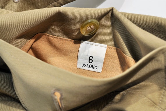 Burberry London Trench Coat size 6 X-Long Khaki N… - image 6