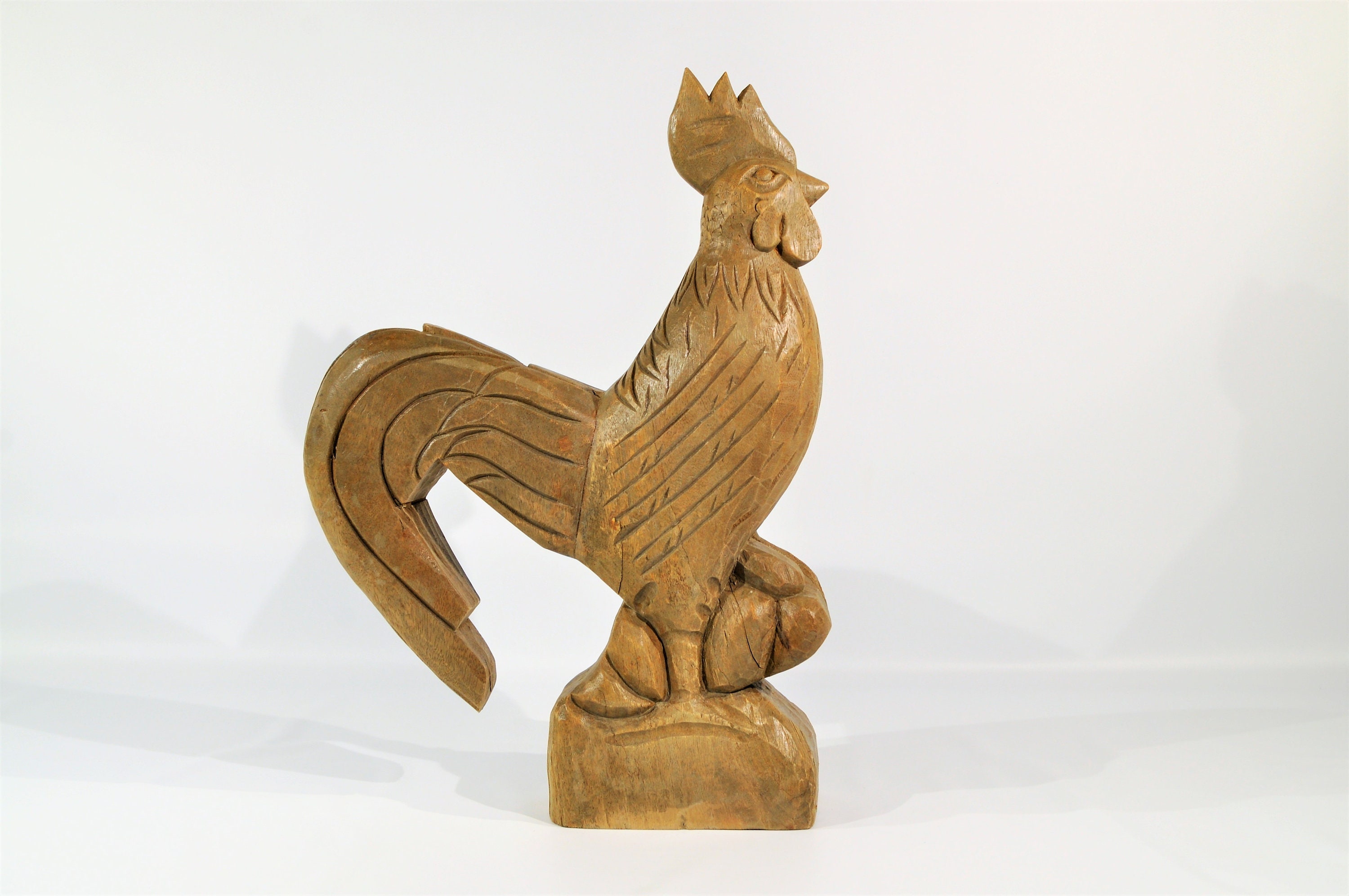 Large 18''t Wood Rooster