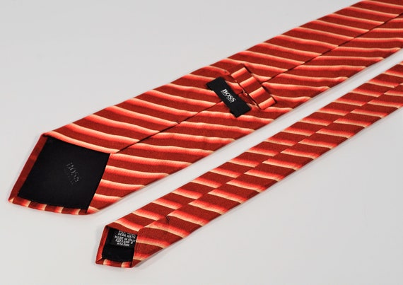 Hugo Boss Striped  Silk Tie - image 5