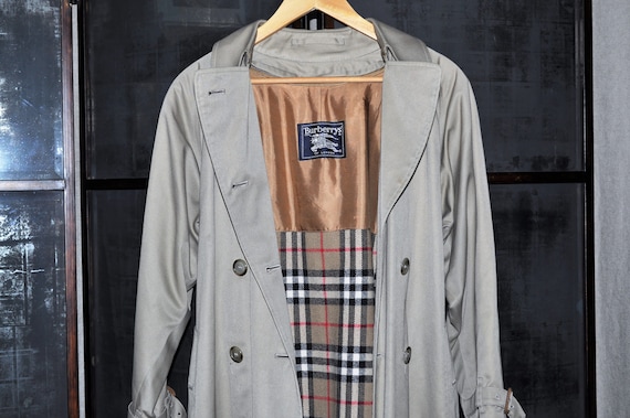 Burberry London Trench Coat size 6 X-Long Khaki N… - image 1