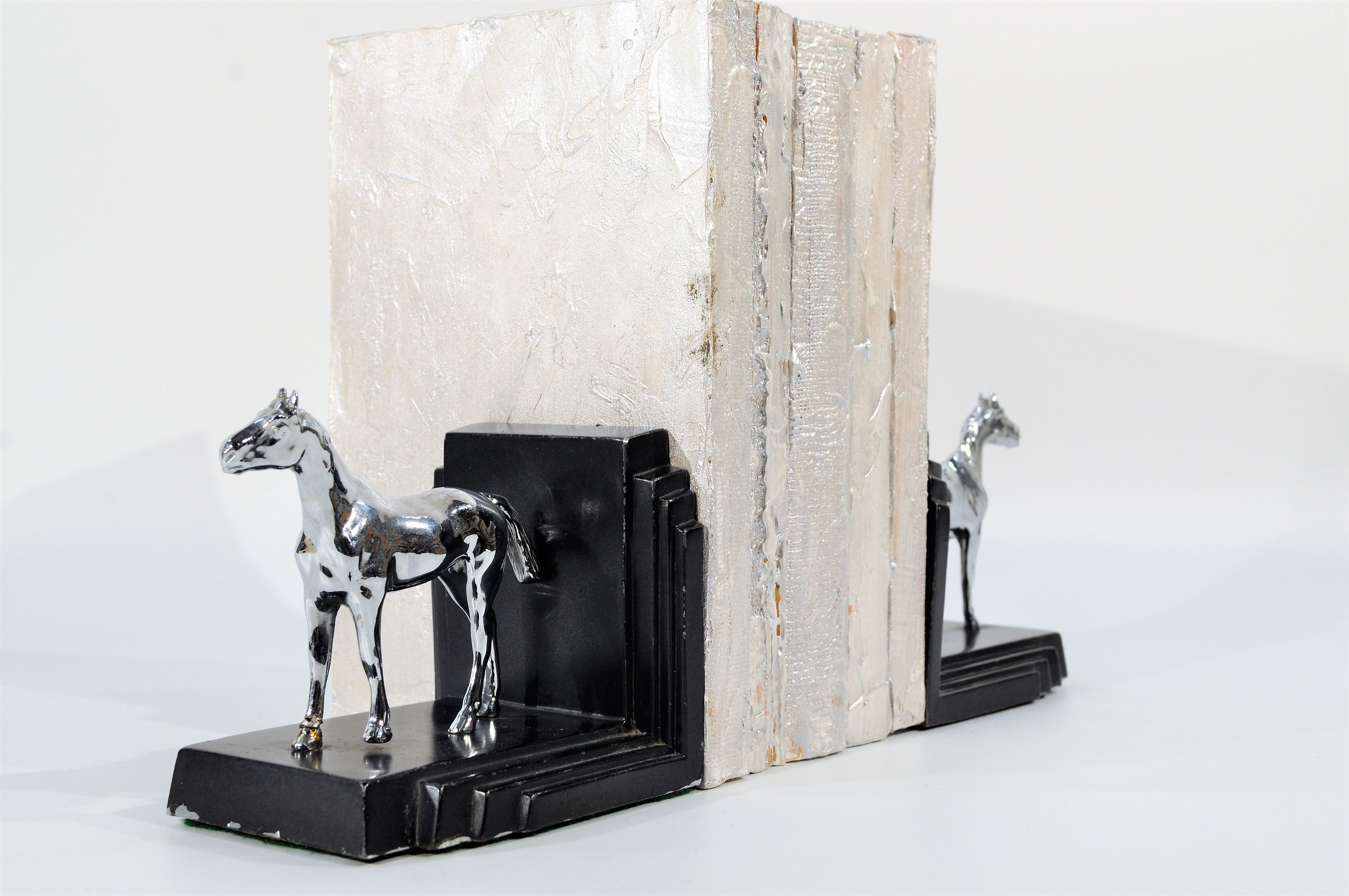 Metal Horse Bookends Etsy