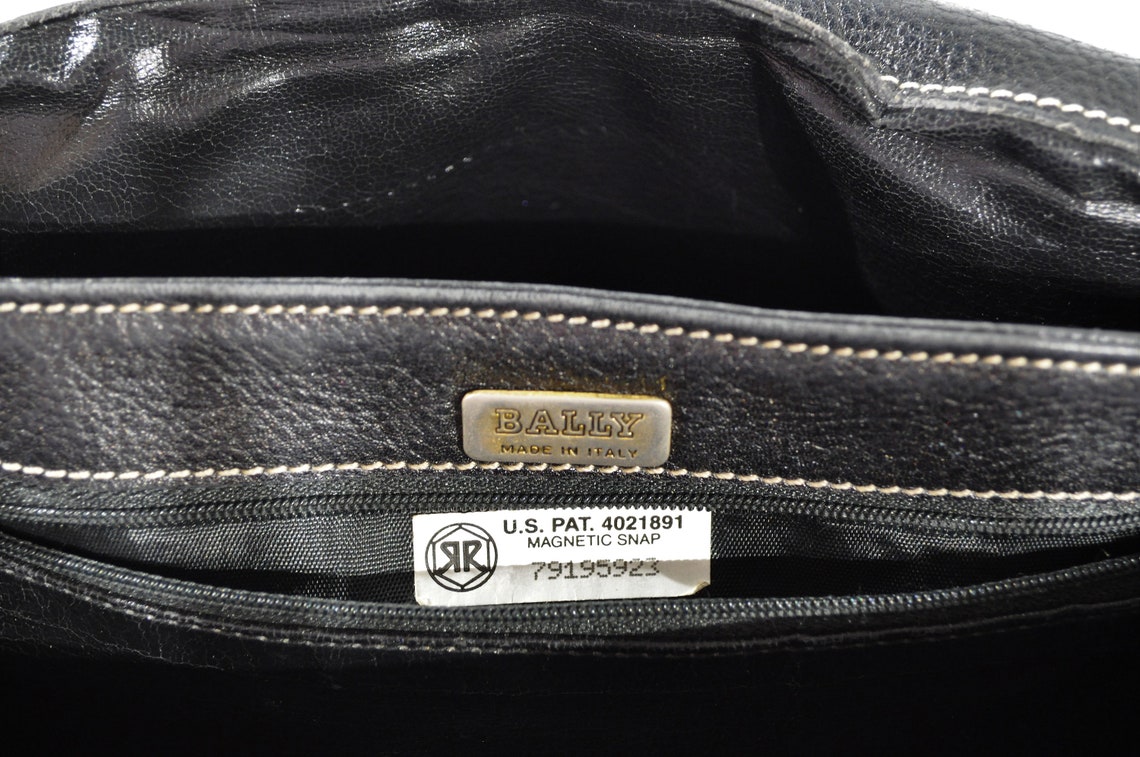 Vintage Bally Crossbody Leather Bag Made in Italy Etsy