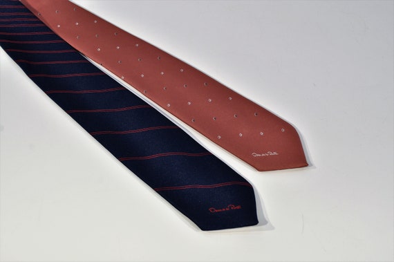 Oscar de la Renta Tie Set of 2 /Vintage Oscar De … - image 6