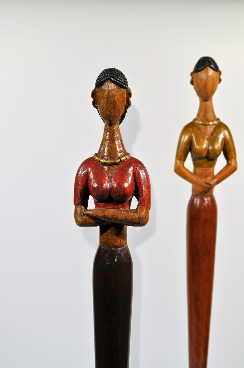 26.5'' Tall Accent Pieces /Wood Woman Sculptures Etsy