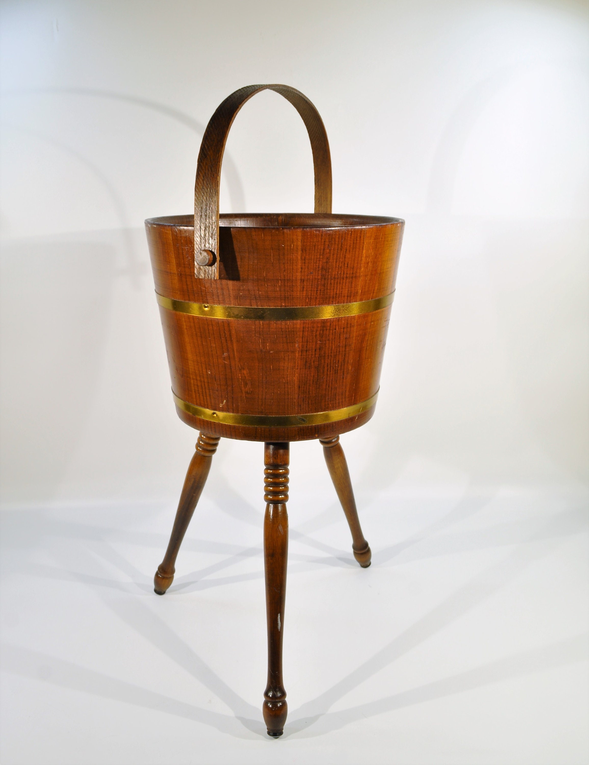 Sewing Craft Bucket /firkin or Sugar Bucket/rustic Bucket/ Primitive ...
