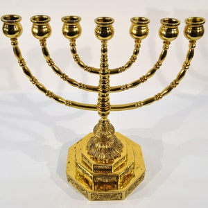 16&#39;&#39; Tall Brass 7 Arm Candelabra Candlestick Holder Menorah