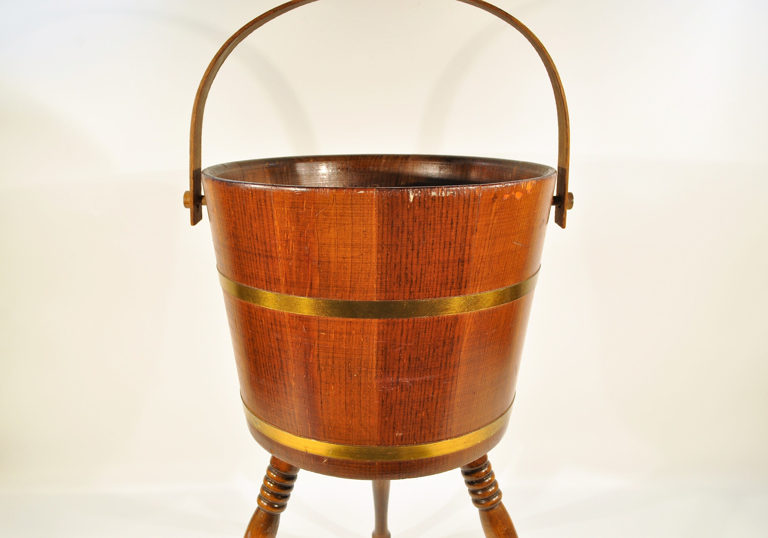 Sewing Craft Bucket /firkin or Sugar Bucket/rustic Bucket/ Primitive ...