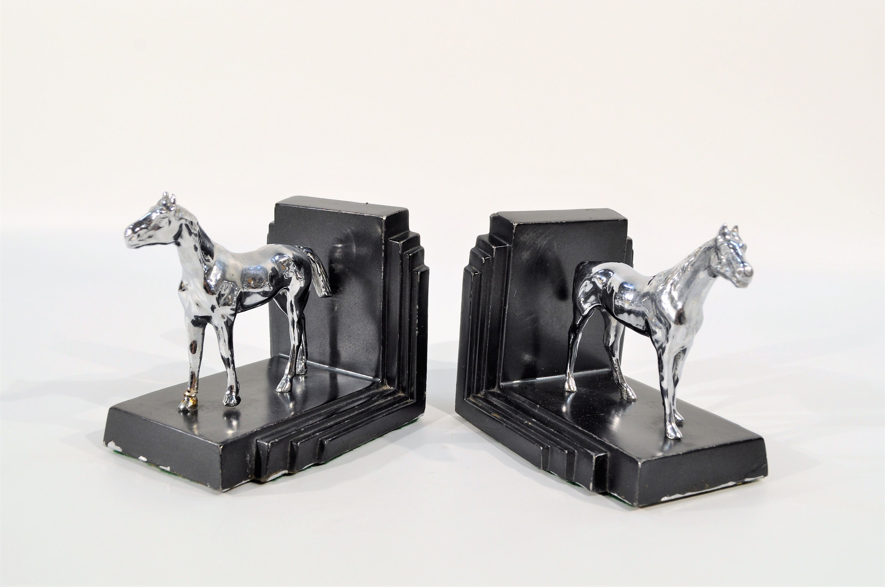 Metal Horse Bookends Etsy