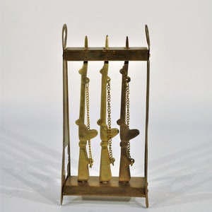 Miniature rifle rack /vintage military memorabilia