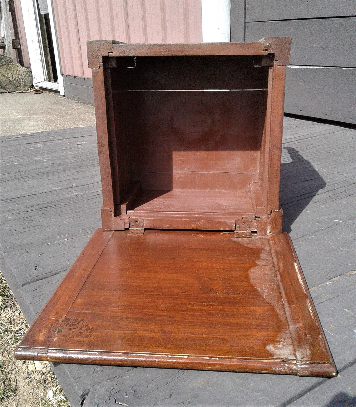 Antique Victorian Wooden Chamber Pot Stand w/ Lift Up Lid Etsy