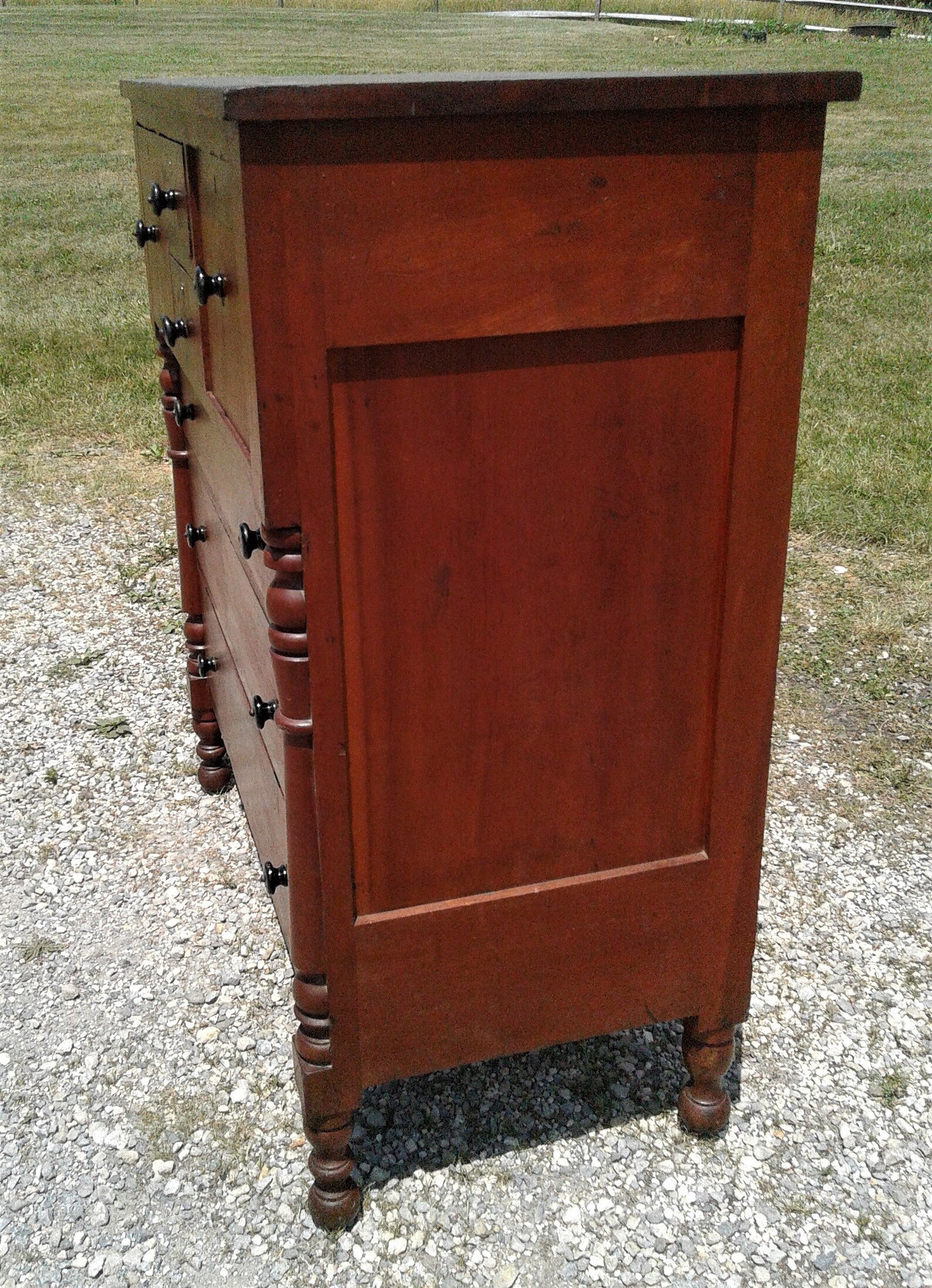 Antique Empire Cherry Chest of Drawers 1830s w/ Hidden Etsy