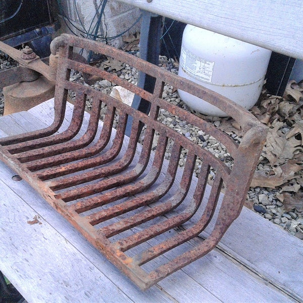 Log Holder Cast Iron Etsy