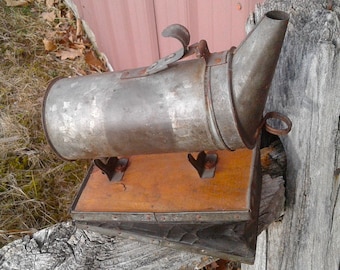 Antique Primitive Bee Smoker A I Root Company Bee Keeper Smoker 1930s