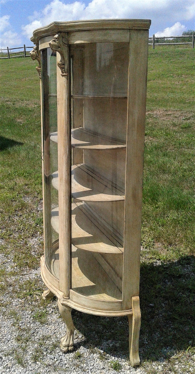 Antique Lion Heads China Quarter Sawn Oak Painted W Etsy