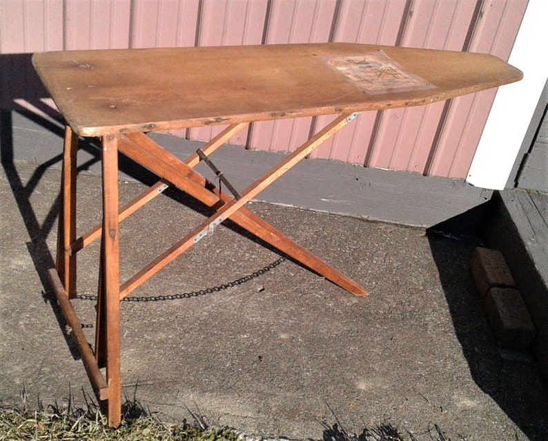 Antique Gem Folding Wooden Ironing Board Table 1900s Etsy
