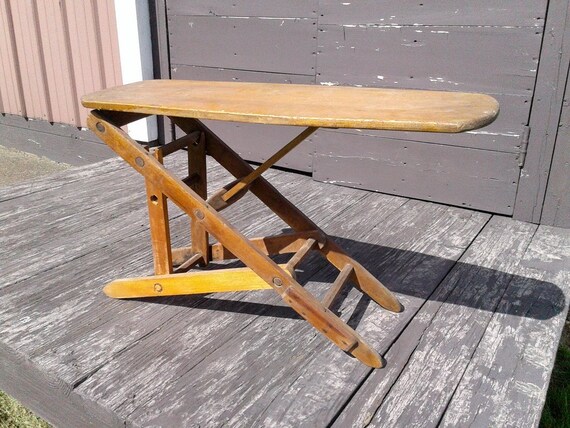 Antique Childs Toy Wooden Ironing Board 1890 Era Etsy