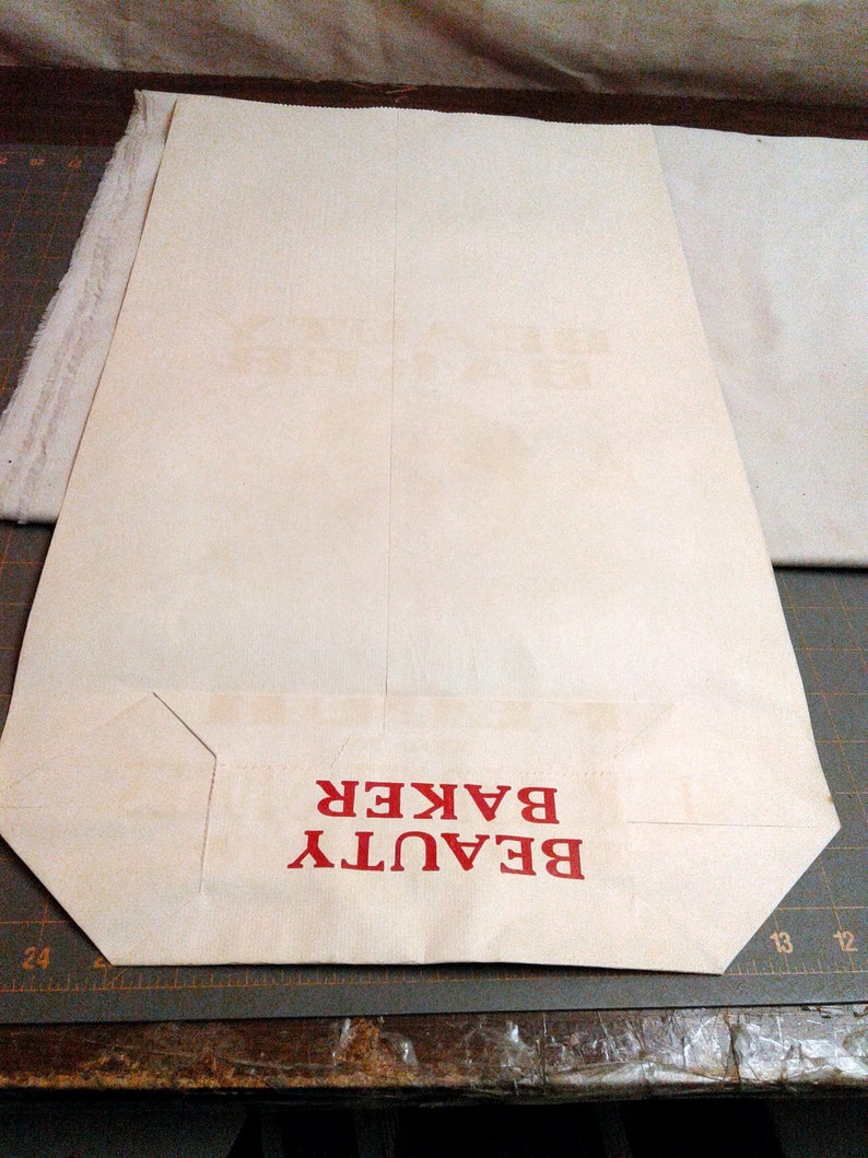 Vintage Beauty Baker Flour Paper Bag Sack Otsego and Etsy
