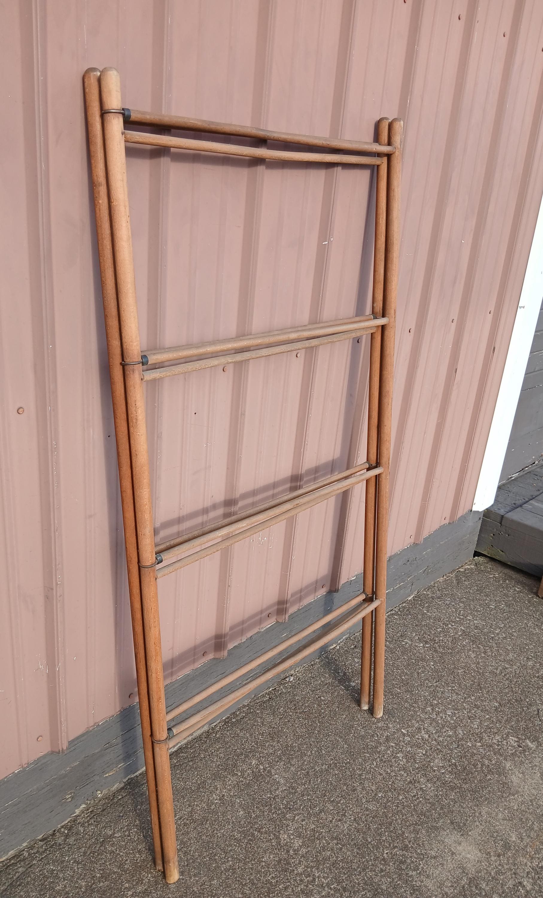 Antique Wooden Trifold Ladder Drying Rack 1900s - Etsy