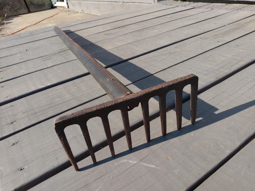 Antique Iron Clam Rake 1930s Era - Etsy