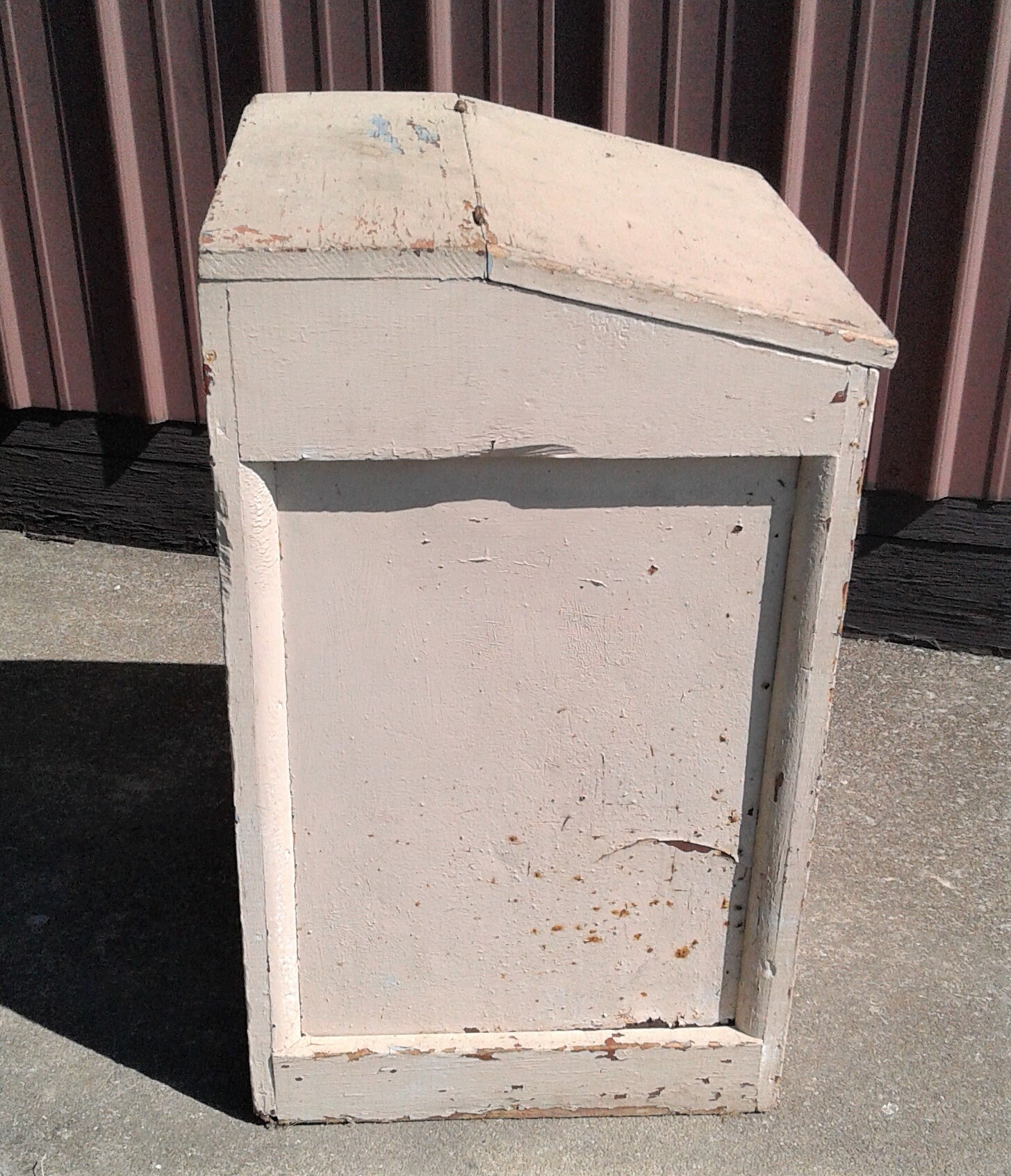 Antique Primitive Painted Wooden Feed Bin Tin Lined 1900s Era Etsy