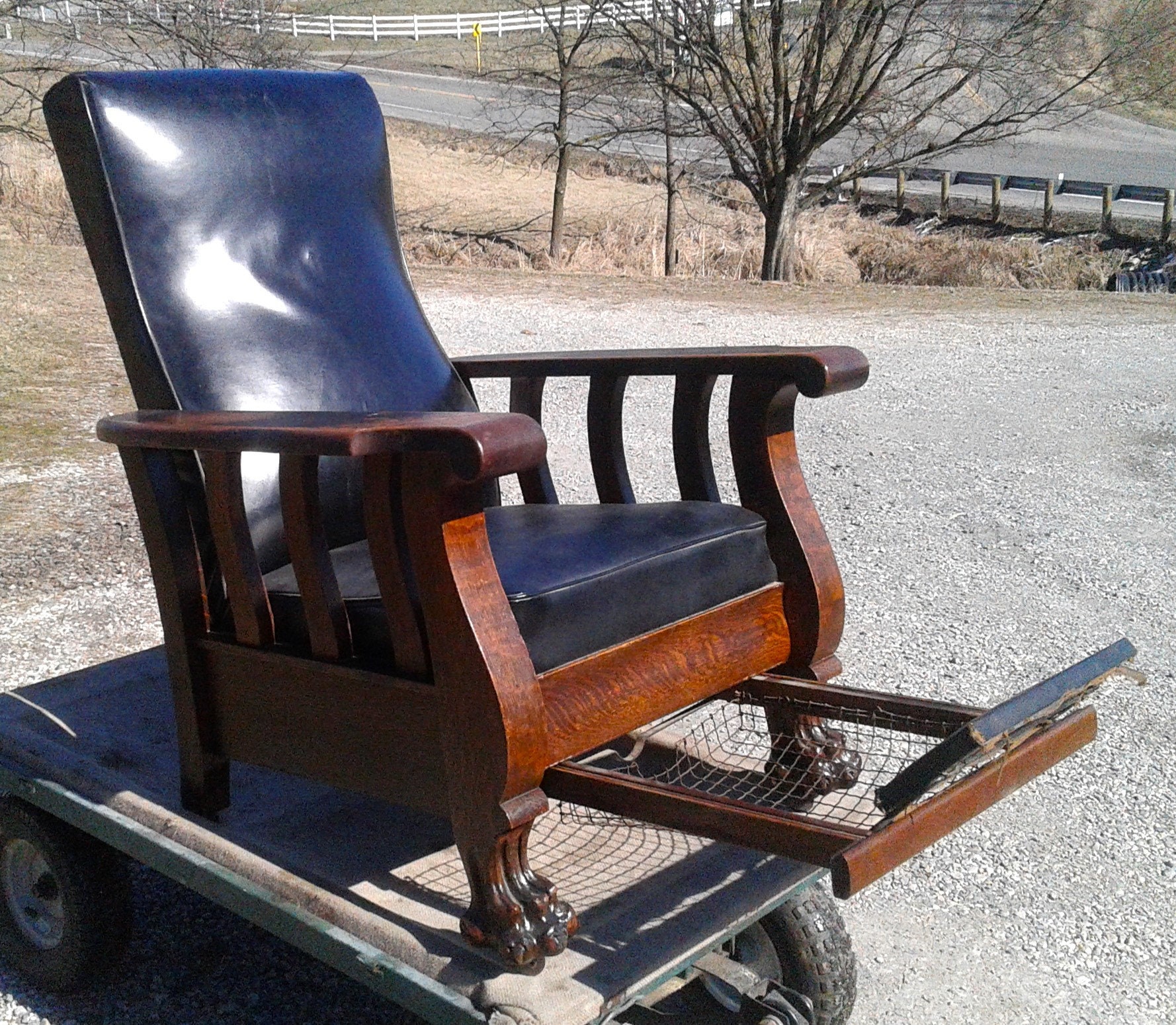 Antique recliner chair hotsell
