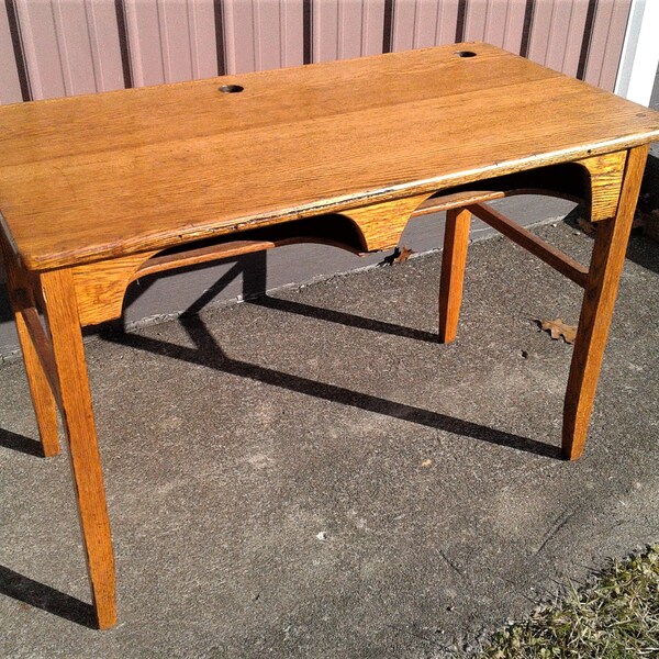 Antique School Desk Etsy