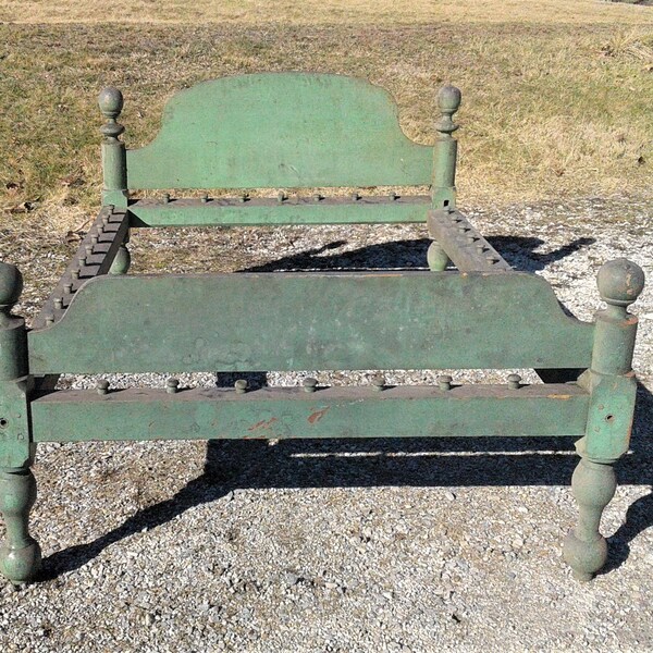 Antique Iron Bed Etsy