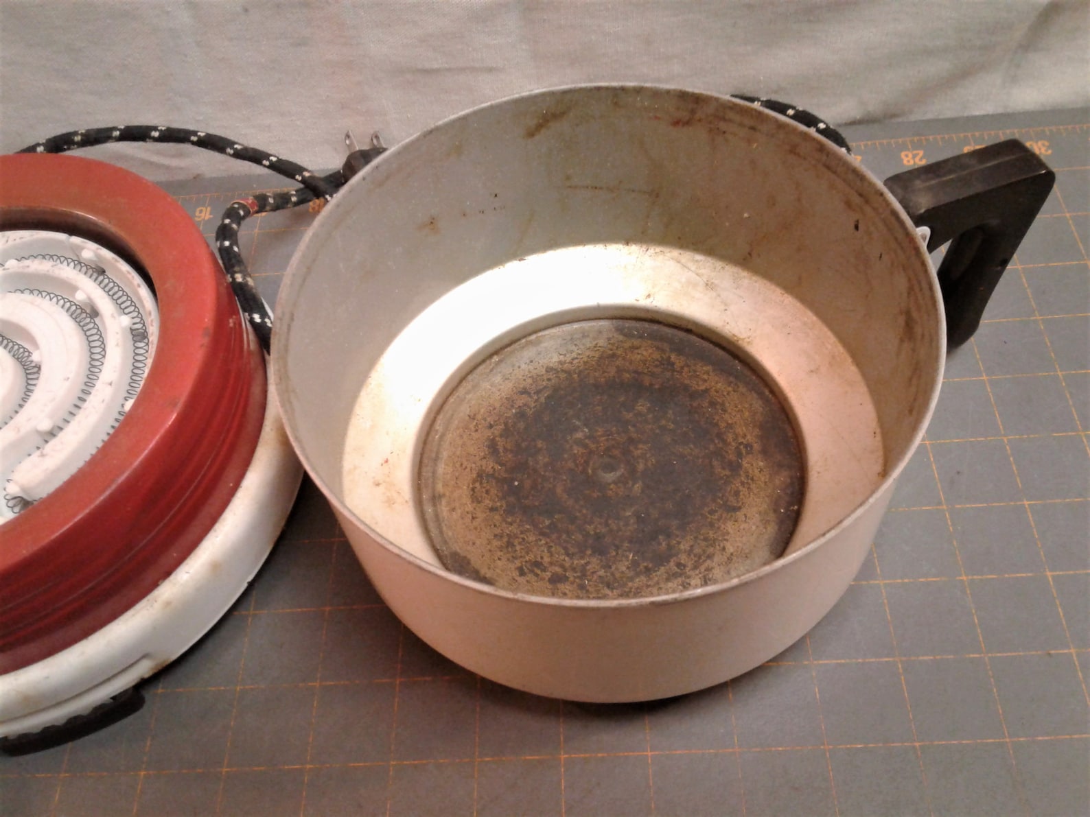 Antique Electric Hot Plate Hand Crank Popcorn Popper Etsy