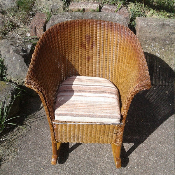 Antique Original Wicker Child's Rocking Chair Bloch USA 1920s