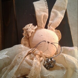 Vintage Primitive Bunny Rabbit Doll Amelia W Baby Bunny Doll - Etsy