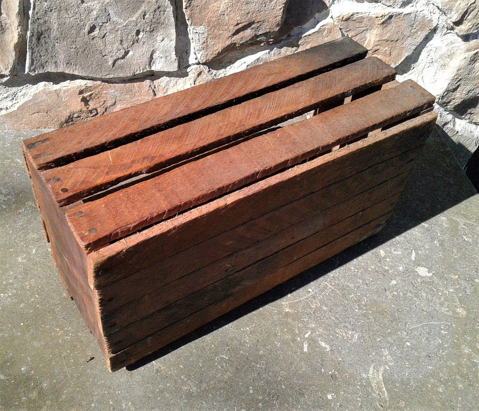 Antique Primitive Wooden Shipping Crate Ferrets New London Etsy