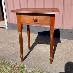 Antique Cherry One Drawer Stand 1860s