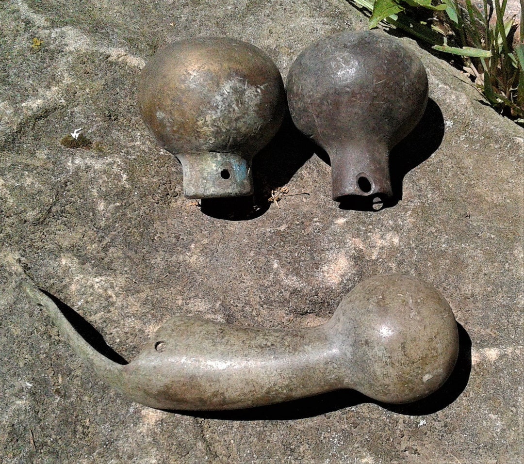 3 Vintage Horse Hames Brass Balls Knobs Lot or Cane Toppers Etsy