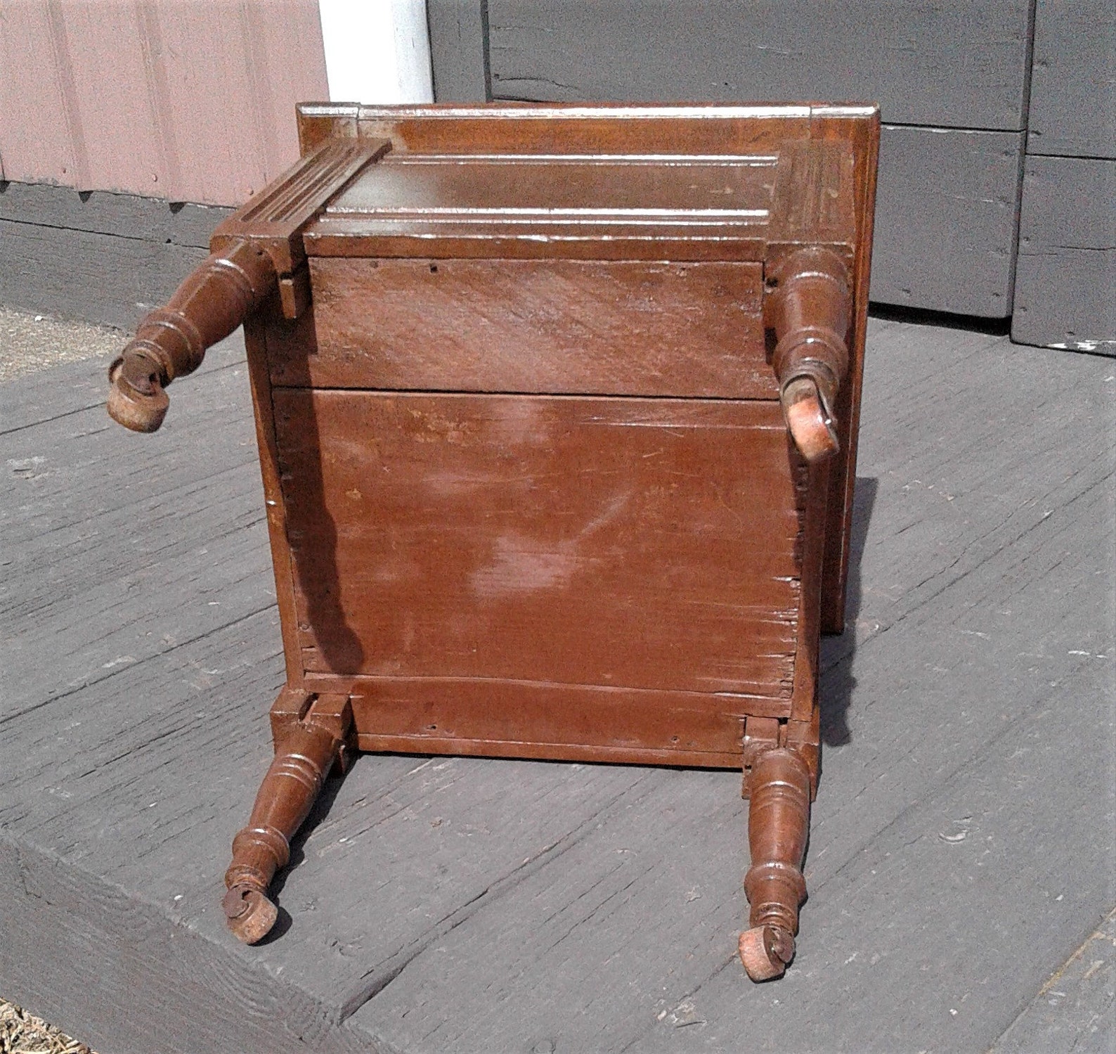 Antique Victorian Wooden Chamber Pot Stand w/ Lift Up Lid Etsy