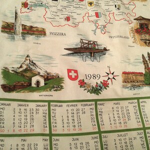 Vintage Calendar 1989 - Etsy