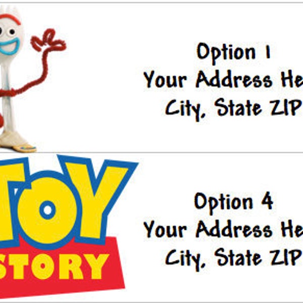 TOY STORY Inspired Personalized Address Labels - 6 Styles Available!