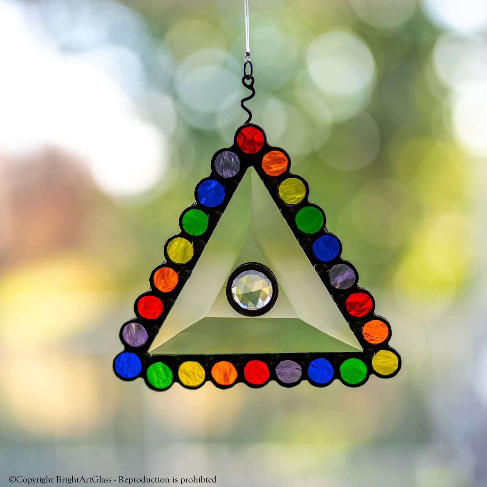 Stained Glass Bevel Art Stained Glass Jewel Art Stained Etsy