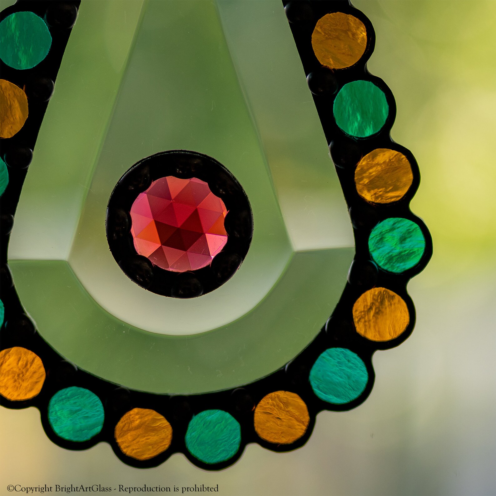 Stained Glass Bevel Art Jewel Design Stained Glass Etsy