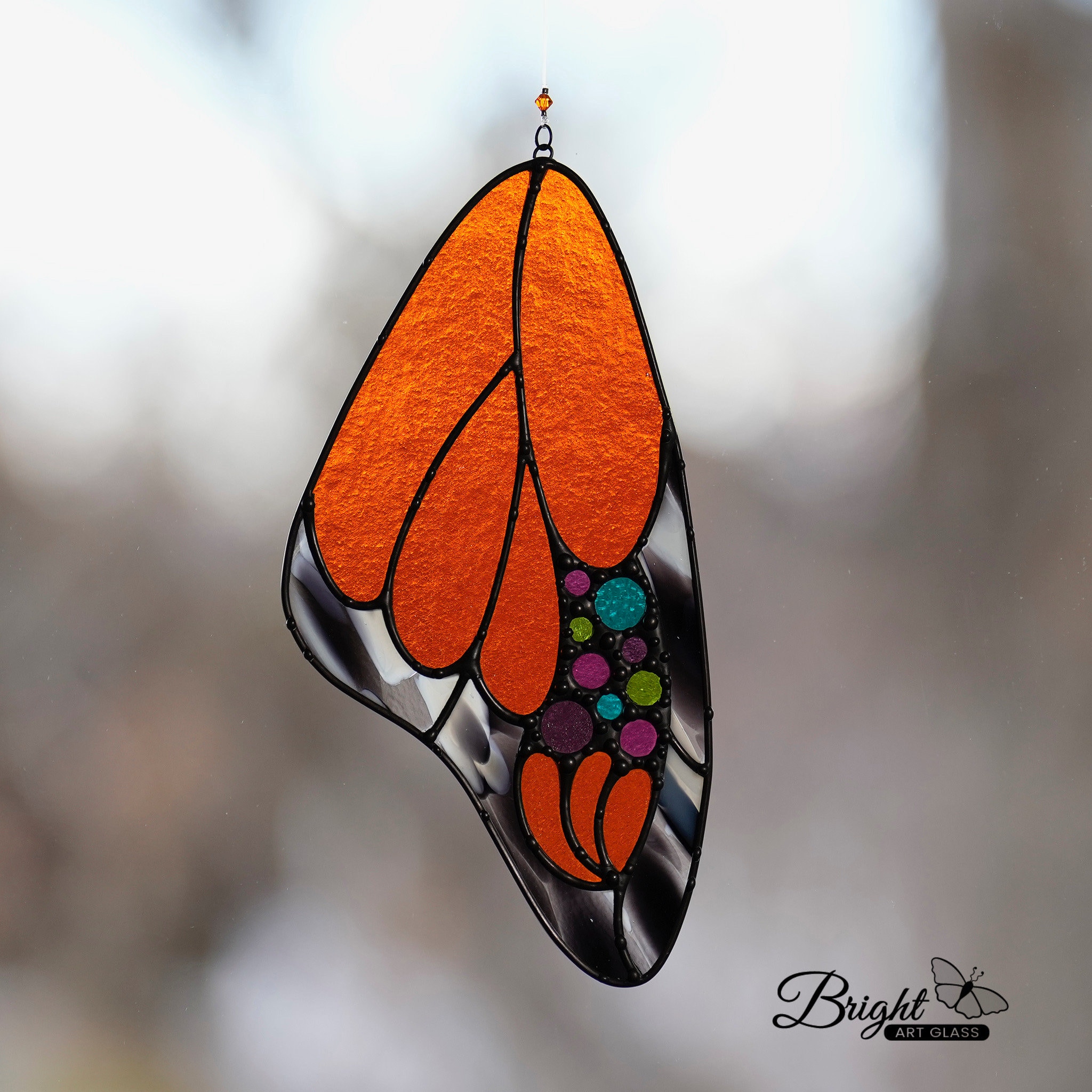 Stained Glass Butterfly Wing Suncatcher, Symbol of Stained Glass Butterfly Wing Suncatcher, Symbol of