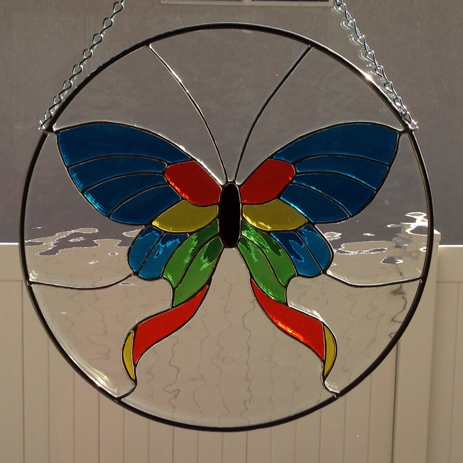 Stained Glass Butterfly/Moth Suncatcher Etsy