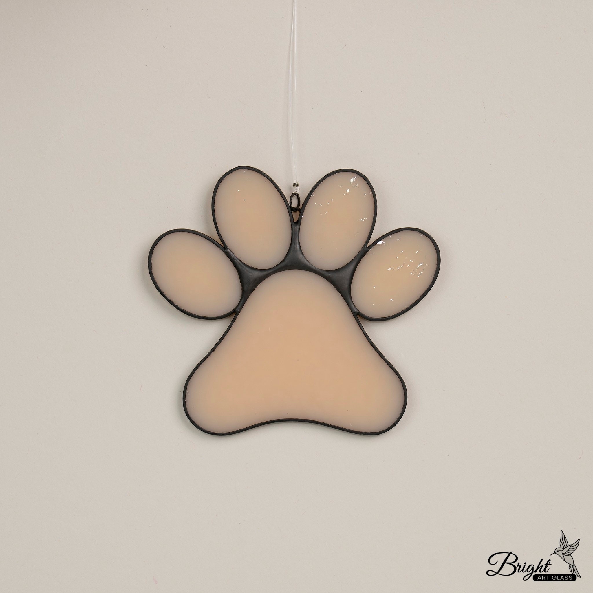 Stained Glass Paw Print Suncatcher Pet Memorial Gift Dog Paw - Etsy UK