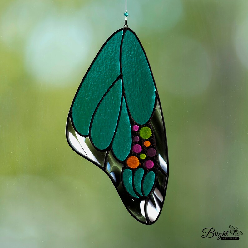 Stained Glass Butterfly Wing Suncatcher Symbol of Etsy