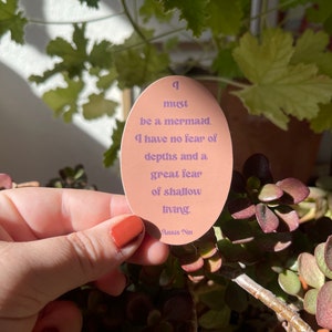 Quote Sticker, Anais Nin, Laptop Sticker, Poetry, Literature