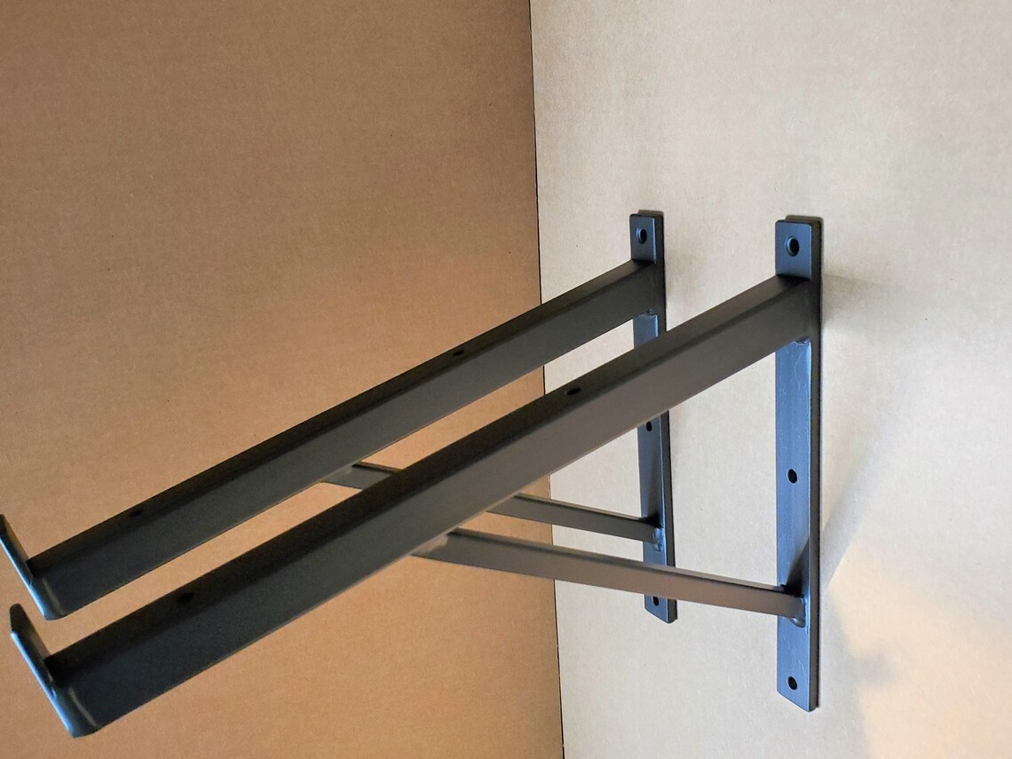 Angled Shelf Bracket with Support. 15 25 35 45 degree angle Etsy