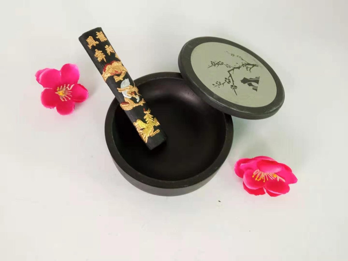 Chinese Calligraphy Inkstone / Sumie Natural Ink Stone With Etsy